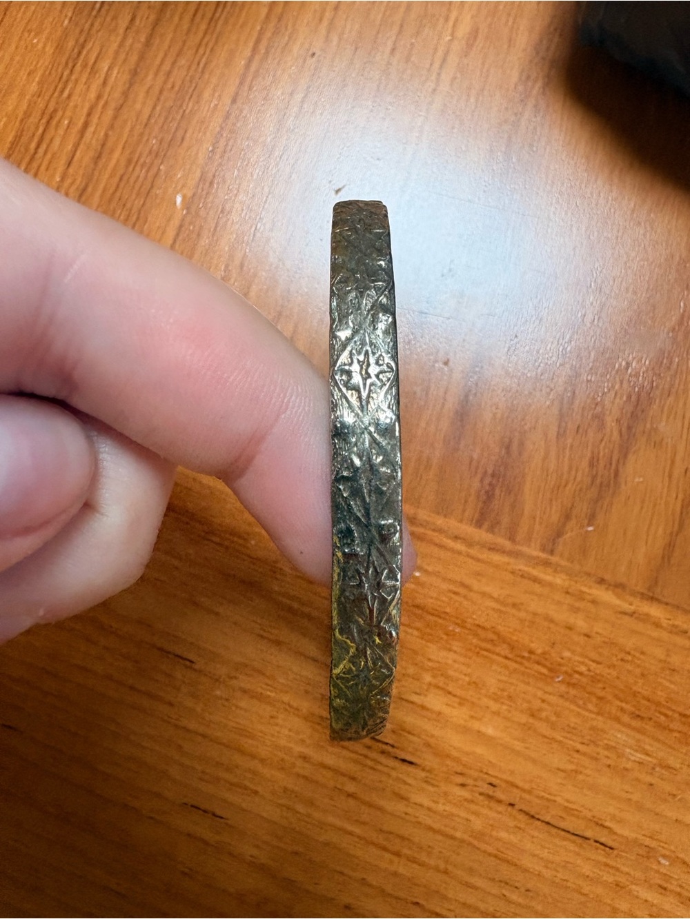 Sterling Silver 925 Engraved Bangle Bracelet